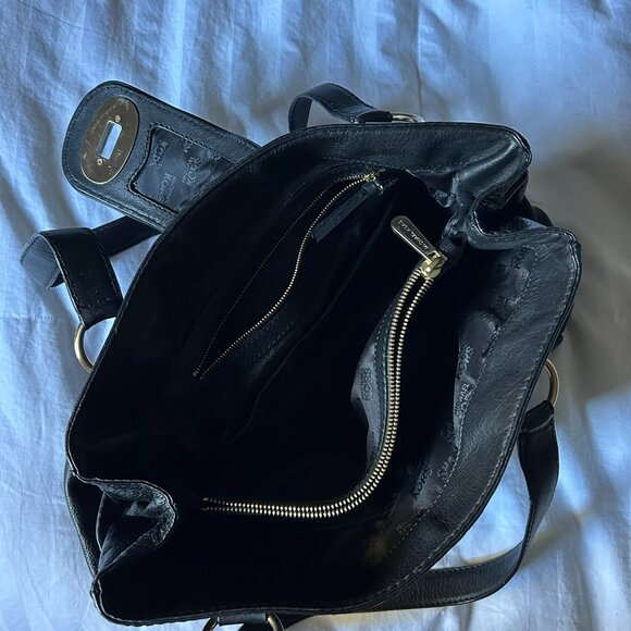 Michael Kors Black Leather Shoulder Bag - Picture 4 of 6